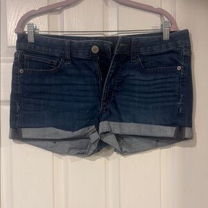 Express Shortie Low Rise Size 10 Blue Jean Shorts